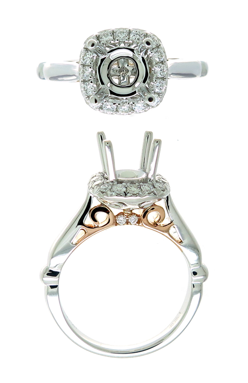 18KWR DIAMOND  CLOSEOUT RING