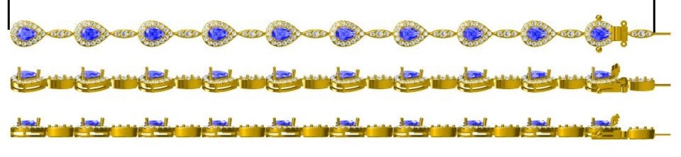 14KW PREC COLOR  HALO BRAC