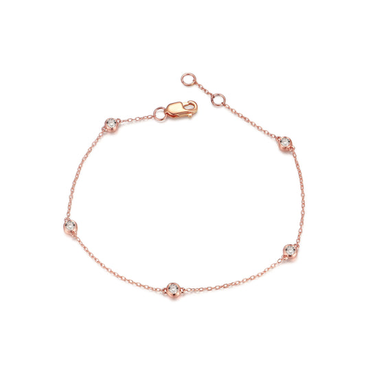 14KY DIAMOND BEZEL SET D.B.Y. BRAC