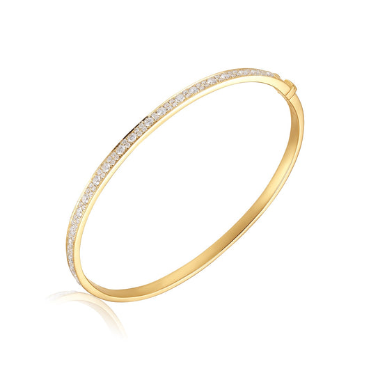 14KW DIAMOND PAVE BANGLE BRAC