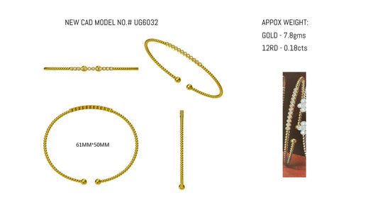 14KY DIAMOND BEZEL SET FLEX BRAC