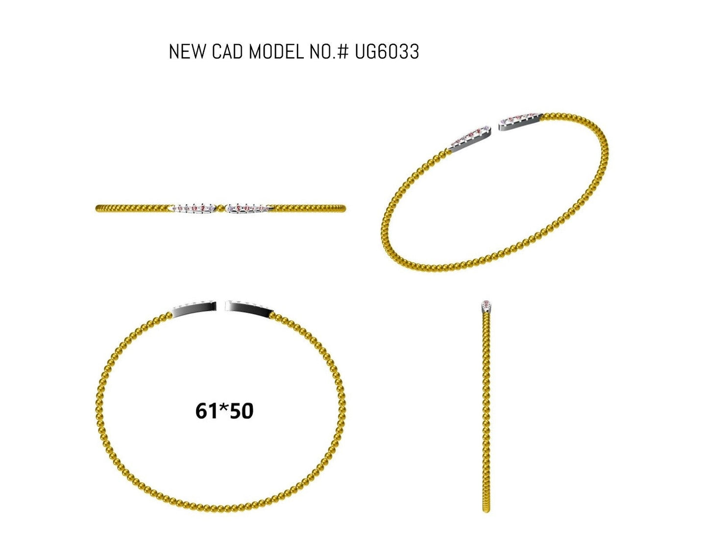 14KW DIAMOND FLEX BANGLE BRAC