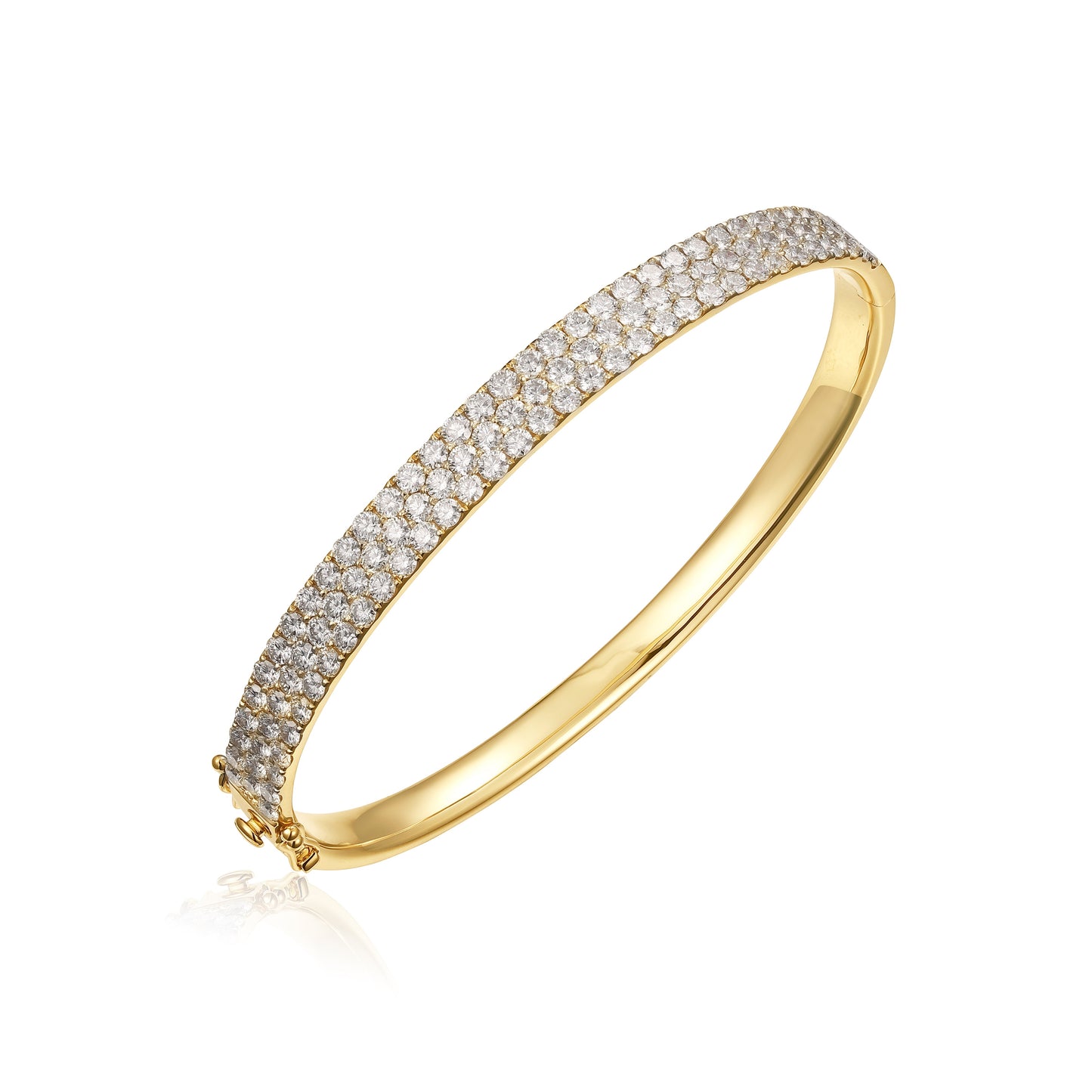 W/G 3 Row Comfort Fit Bangle 98D= Min 4.94TW