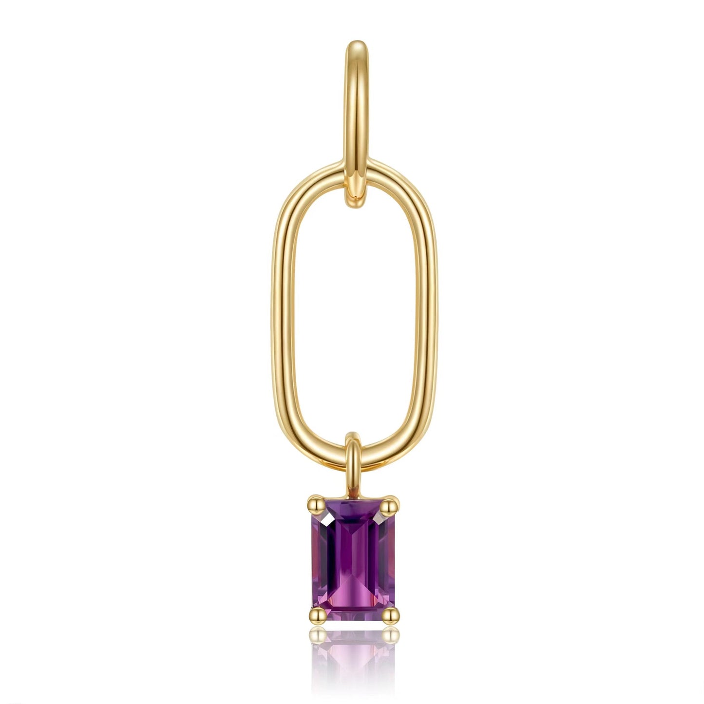 14KY SEMI PREC PRONG SET PAPER CLIP PEND