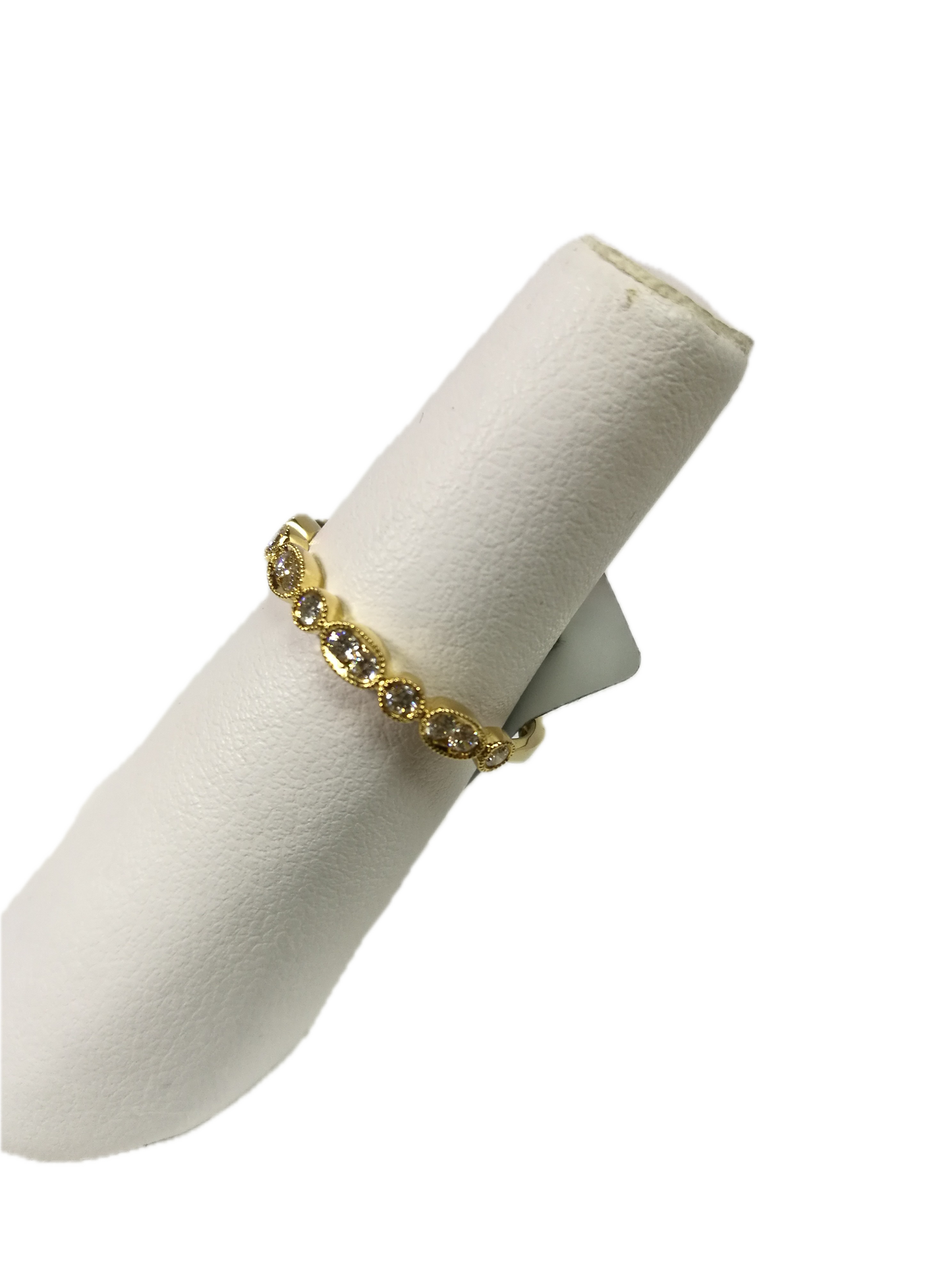 14KY DIAMOND  STACK BAND RING