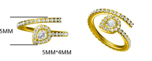 14KY PREC COLOR HALO FLEX RING