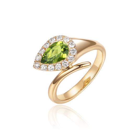 14KY SEMI PREC  HALO RING