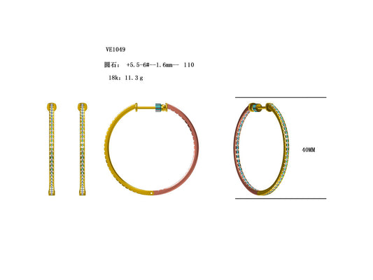 W/G 40MM Round Screw Hoops 108D=Min 1.89TW