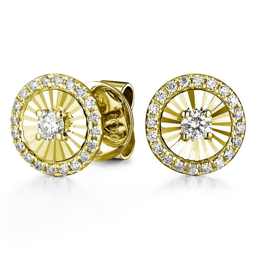 14KY DIAMOND MIRACLE HALO EARS