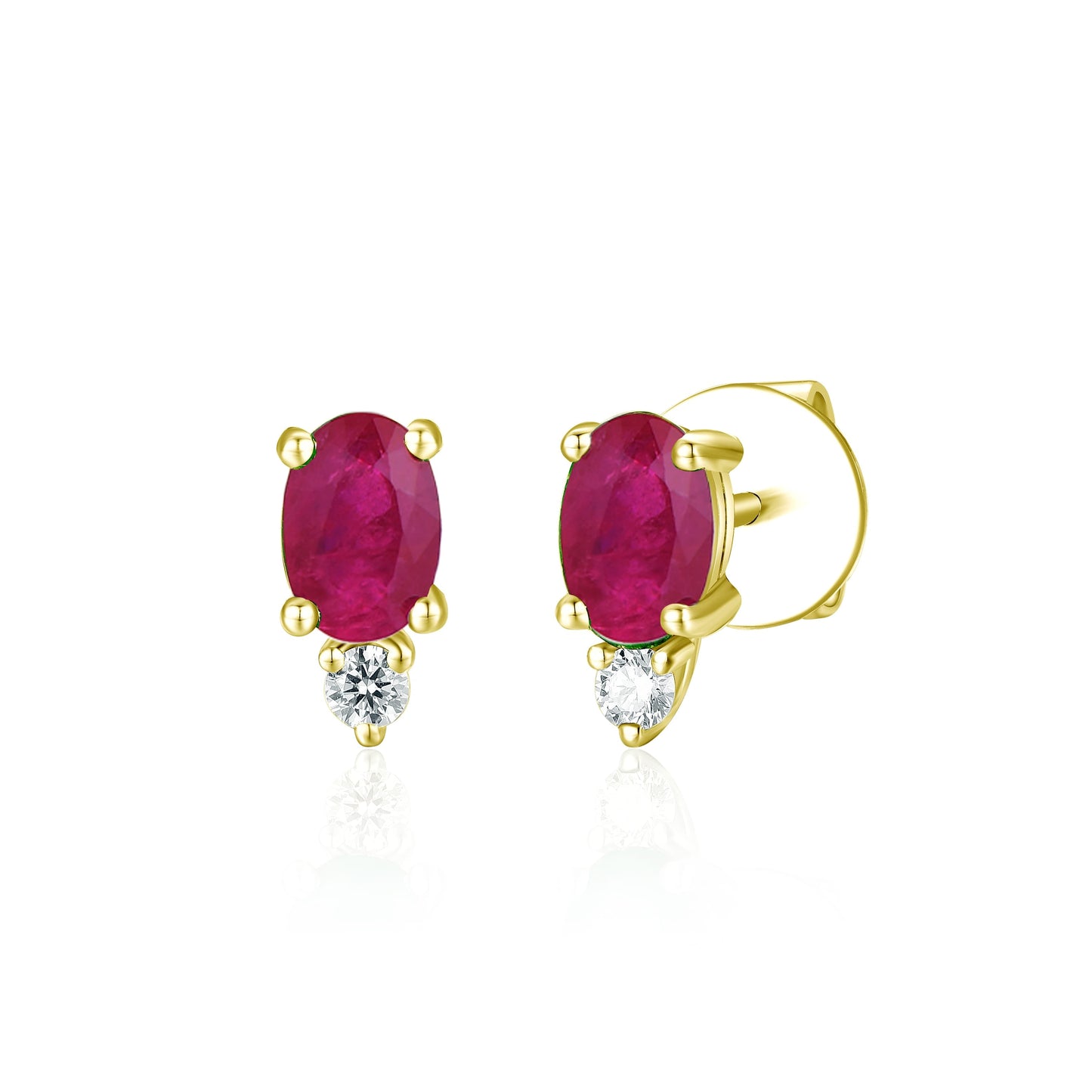 14KY PREC COLOR BEZEL SET  EARS