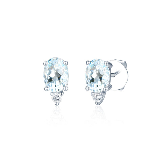 14KY PREC COLOR PRONG SET BIRTHSTONE EARS