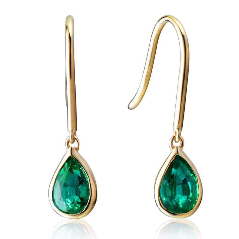 14KY PREC COLOR PRONG SET BIRTHSTONE EARS