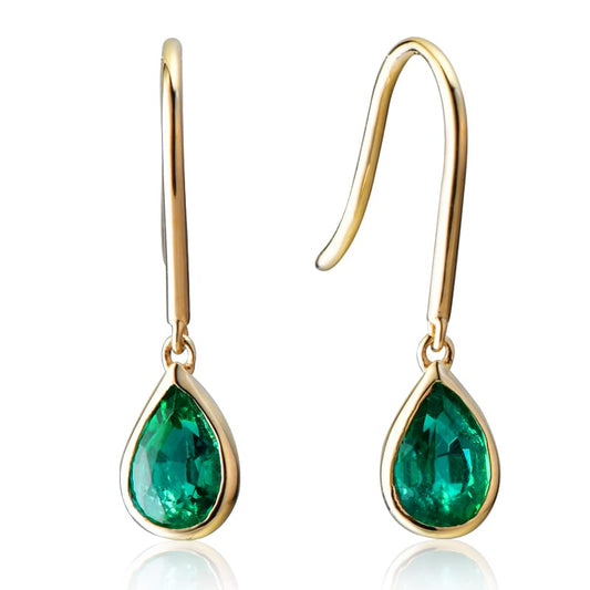 14KY PREC COLOR PRONG SET BIRTHSTONE EARS