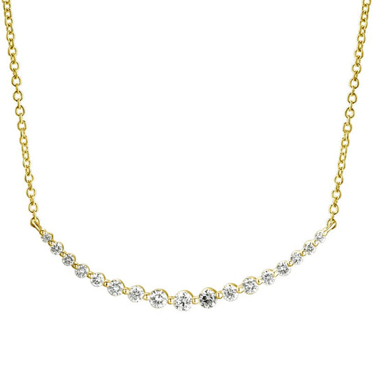 14KY DIAMOND SMILE  NECK