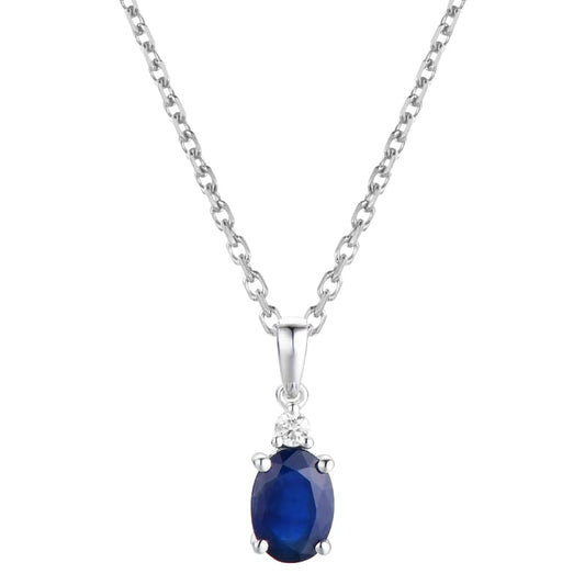 14KW DIAMOND PRONG SET BIRTHSTONE PENDANT