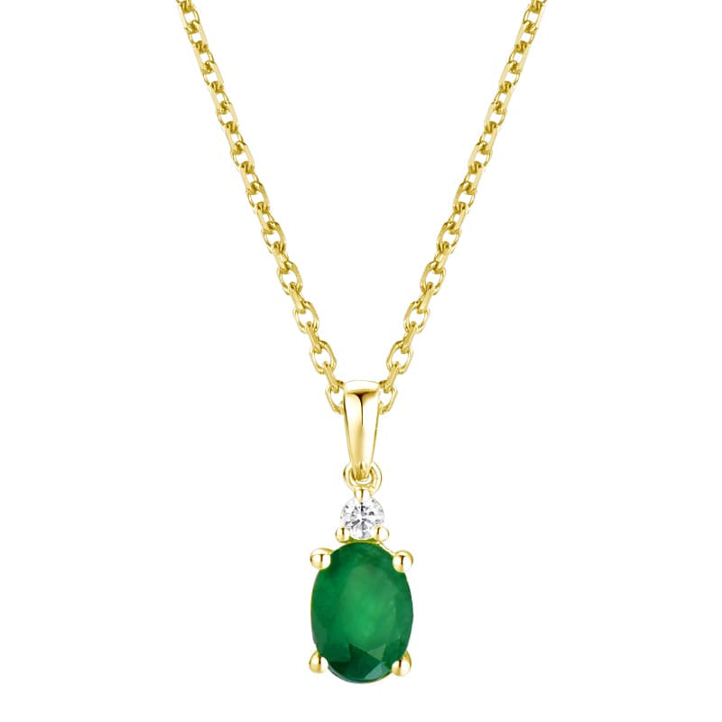 14KW SEMI PREC PRONG SET BIRTHSTONE PEND