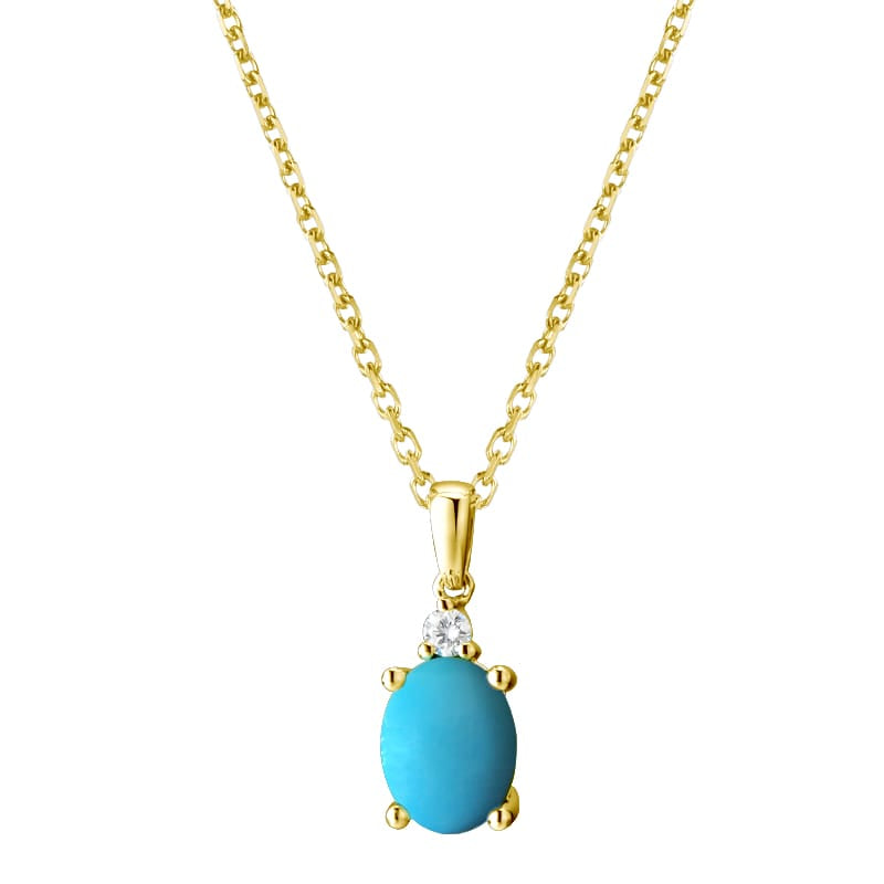 14KY DIAMOND PRONG SET BIRTHSTONE PENDANT