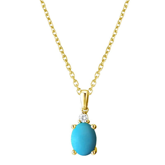 14KY DIAMOND PRONG SET BIRTHSTONE PENDANT