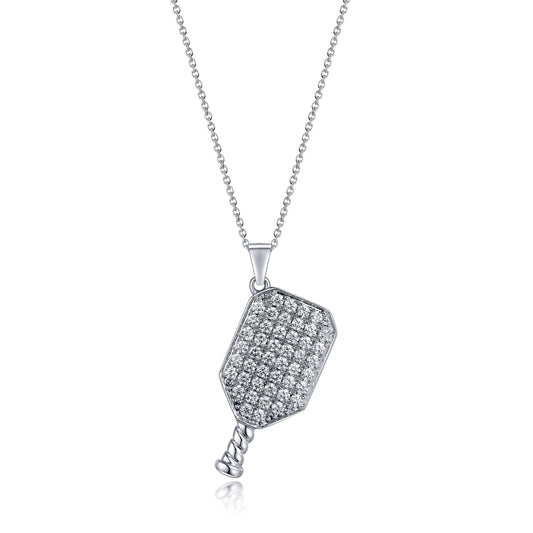 14KY DIAMOND CHARM PICKLEBALL PEND
