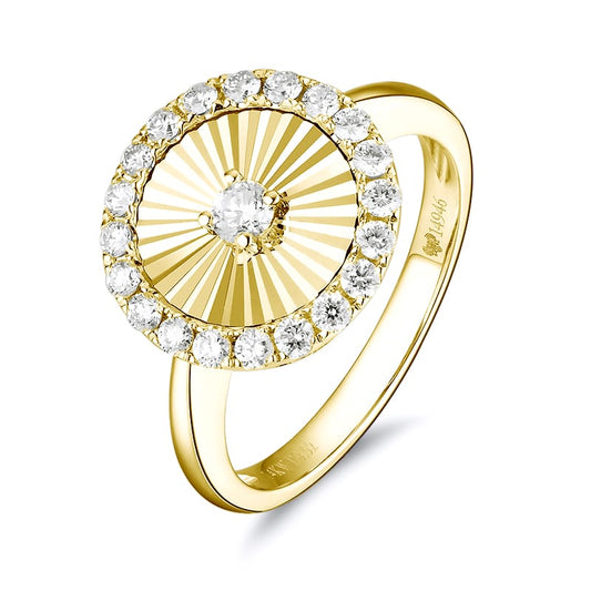 14KY DIAMOND MIRACLE HALO RING