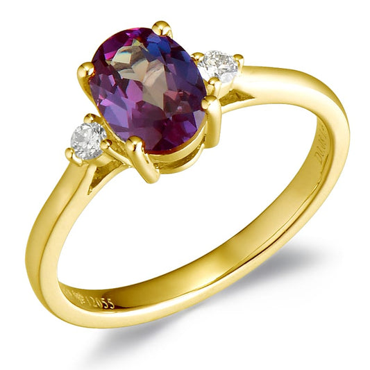 14KY DIAMOND PRONG SET BIRTHSTONE RING
