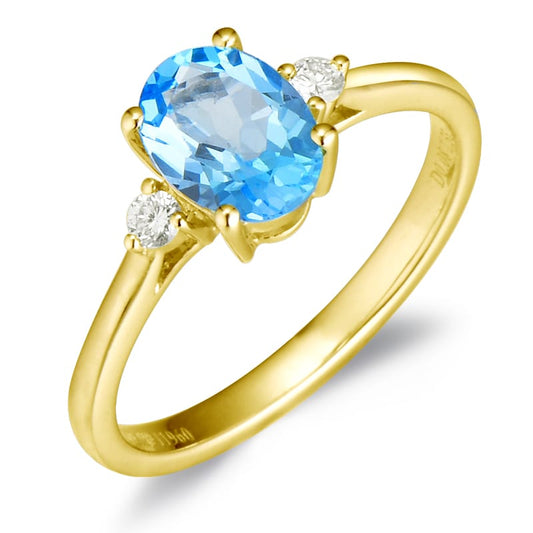 14KW DIAMOND PRONG SET BIRTHSTONE RING