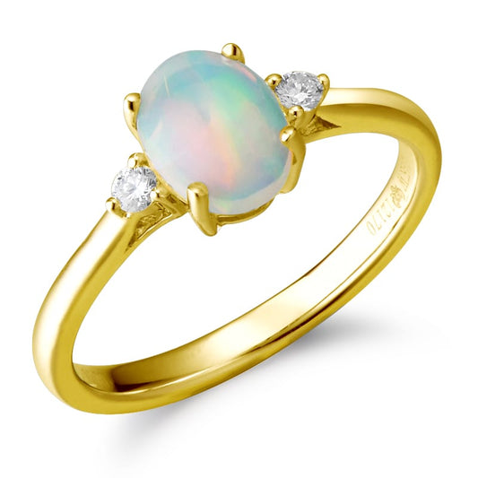 14KY SEMI PREC PRONG SET BIRTHSTONE RING