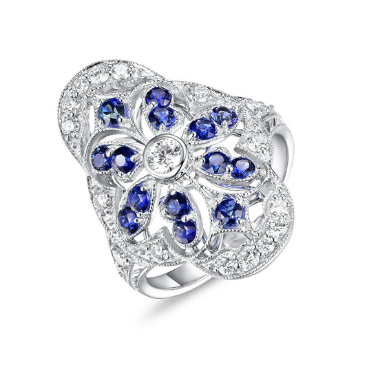 W/G Ring 14SA=min .70ct 19D=.61TW