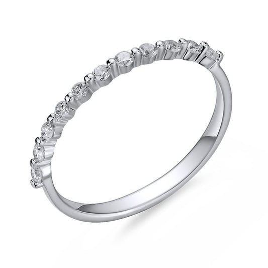 14KY DIAMOND SHARED PRONG BAND RING