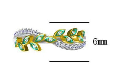 14KW/Y DIAMOND FILAGREE STACK BAND RING