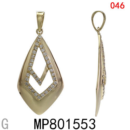 14KY DIAMOND PENDANT