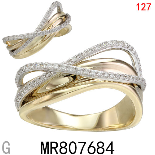 14KY DIAMOND RING W/DIA  #7